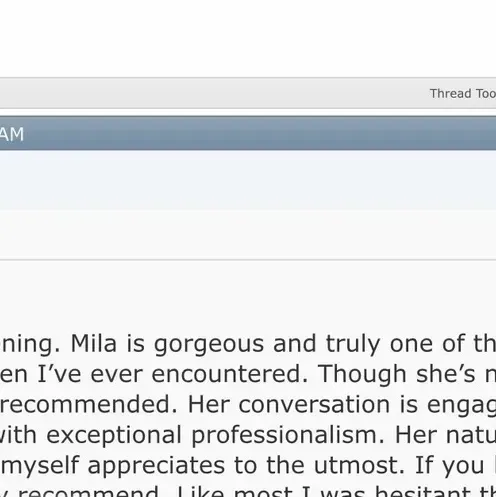 
                        Mila
                     is Female Escorts. | Winnipeg | Manitoba | Canada | canadapleasure.com 
