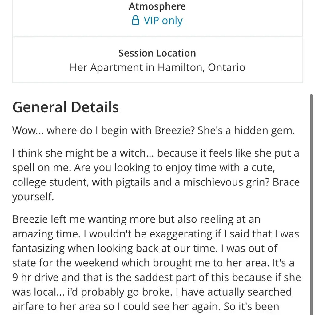
                        BreezieBaby
                     is Female Escorts. | Hamilton | Ontario | Canada | canadapleasure.com 