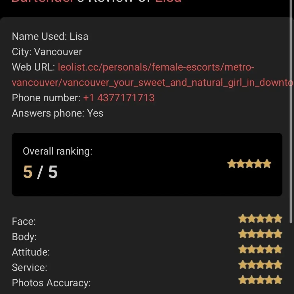 
                        Lisa
                     is Female Escorts. | Edmonton | Alberta | Canada | canadapleasure.com 