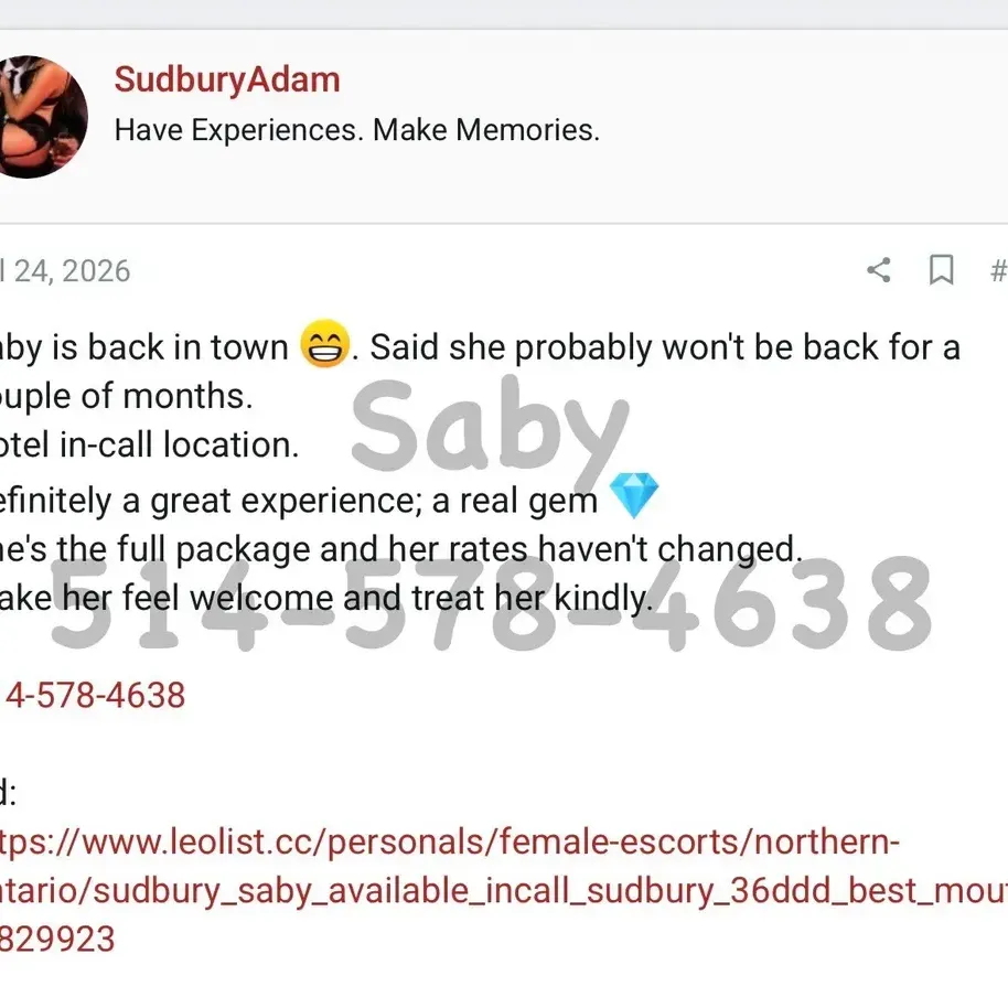 
                        SABY (CA$H)
                     is Female Escorts. | Kitchener | Ontario | Canada | canadapleasure.com 