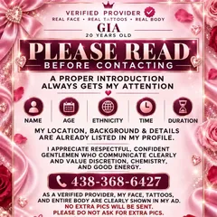 
                        GIA
                     is Female Escorts. | Kingston | Ontario | Canada | canadapleasure.com 
