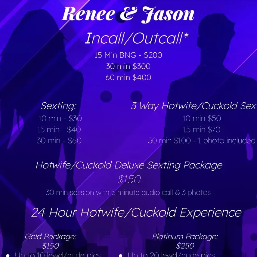 
                        Renee and Jason
                     is Female Escorts. | Kelowna | British Columbia | Canada | canadapleasure.com 