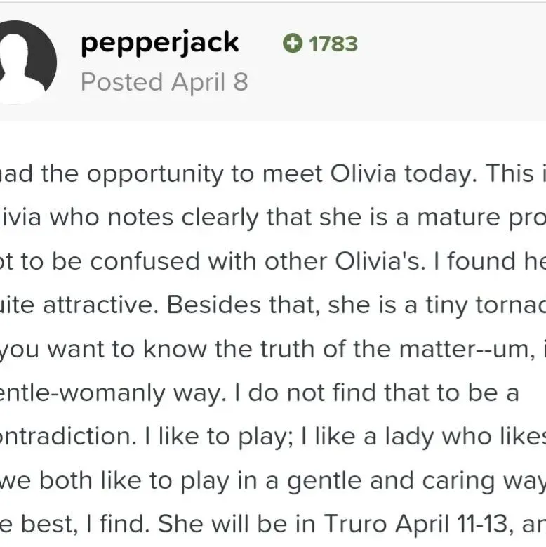 
                        Olivia
                     is Female Escorts. | Fredericton | New Brunswick | Canada | canadapleasure.com 
